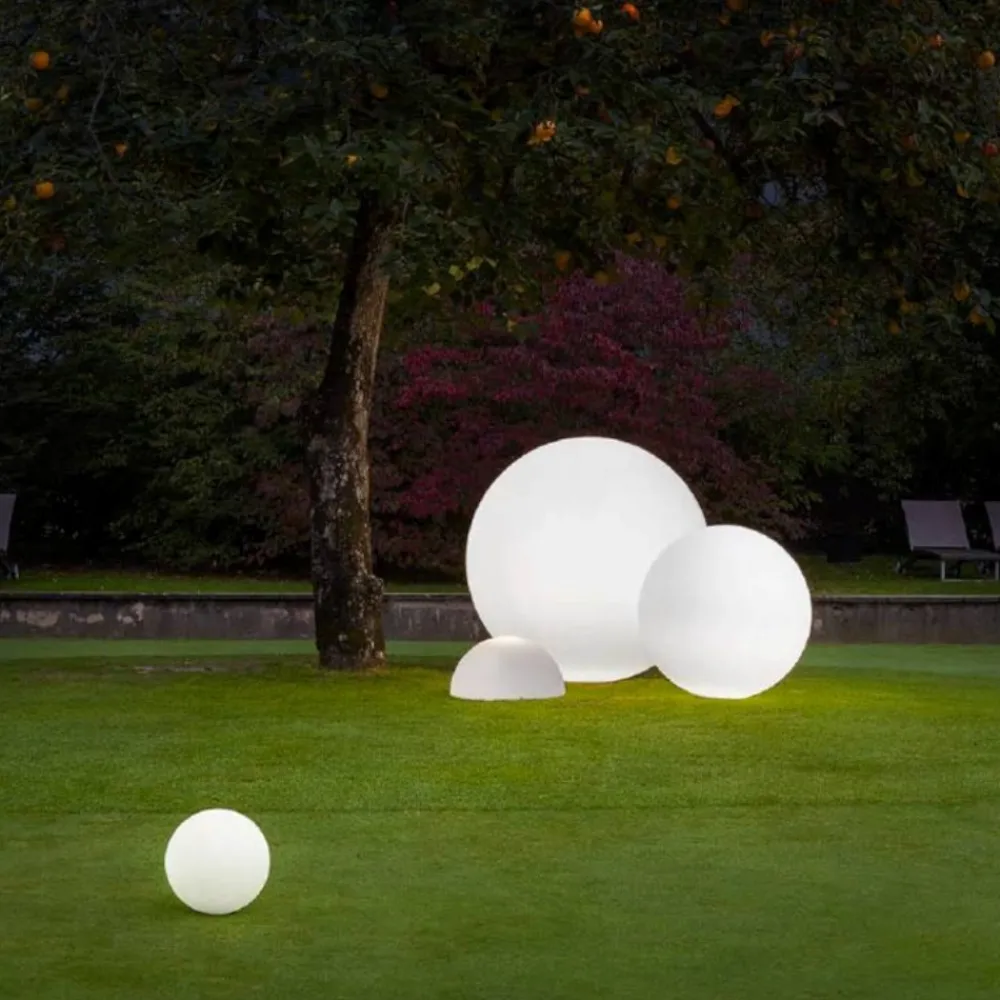 Lampade Da Esterno Giardino-Linea Light Lampada per giardino 28cm led 5w 3000k sfera bianca oh! garden