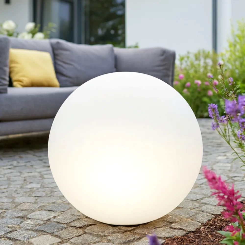 Lampade Da Esterno Giardino-Linea Light Lampada per giardino sfera bianca 38cm led 6w 3000k oh! garden