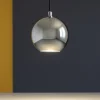 Lampade A Sospensione-Ideal Lux Lampada per isola sospensione bancone sfera cromo mr jack sp1 small