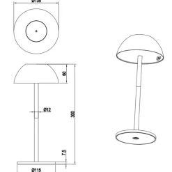Lampade Da Tavolino Esterno-Selezionato da Mazzolaluce Lampada per tavolo da esterno senza fili sabbia moderna ricaricabile