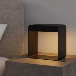 Abat Jour-Linea Light Lampada portatile abat jour dama nero moderna