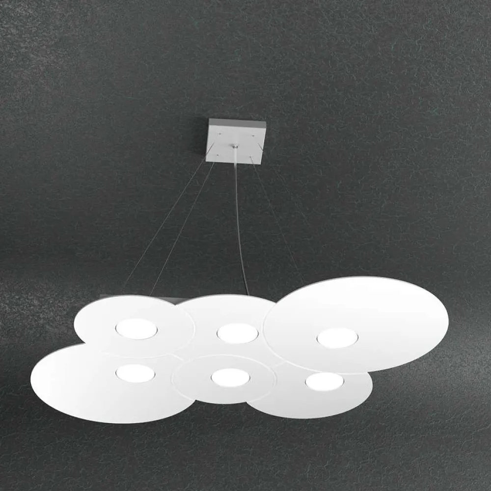 Lampadari Moderni-Top Light Lampadari moderni per soggiorno toplight cloud bianco