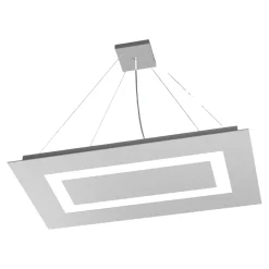 Lampadari Moderni-Top Light Lampadari moderni rettangolari grigio carpet 70cm