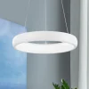 Lampadari Moderni-Selezionato da Mazzolaluce Lampadario ad anello bianco 41 cm led 32w 3000k dimmerabile