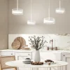 Lampadari Moderni-Perenz Illuminazione Lampadario aere perenz bianco per tavolo soggiorno moderno