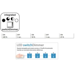 Lampadari Moderni-Selezionato da Mazzolaluce Lampadario a led tre luci per soggiorno nero vetri fume dimmerabile 3000k
