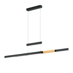 Lampadari Moderni-Selezionato da Mazzolaluce Lampadario allungabile moderno nero per tavoli da pranzo
