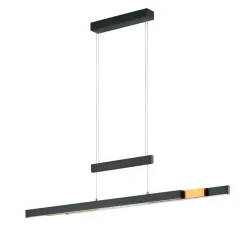 Lampadari Moderni-Selezionato da Mazzolaluce Lampadario allungabile moderno nero per tavoli da pranzo