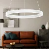 Lampadari Moderni-Perenz Illuminazione Lampadario anello bianco 80cm led cct 3000k 4000k 6000k perenz kirko