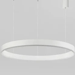 Lampadari Moderni-Selezionato da Mazzolaluce Lampadario anello bianco 100cm led 60w 2700k a 6000k dimmerabile