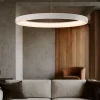 Lampadari Moderni-Selezionato da Mazzolaluce Lampadario anello bianco 65cm led 60w 2700k-5000k con telecomando app