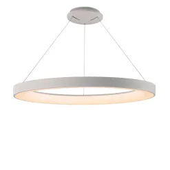 Lampadari Moderni-Selezionato da Mazzolaluce Lampadario anello bianco 65cm led 60w 2700k-5000k con telecomando app