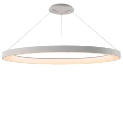 Lampadari Moderni-Selezionato da Mazzolaluce Lampadario anello 90cm bianco led 75w da 2700k a 5000k con telecomando