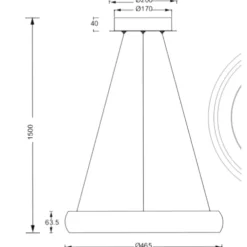 Lampadari Moderni-Selezionato da Mazzolaluce Lampadario anello 46cm bianco moderno led 29w 2300k 3000k 4000k dimmerabile
