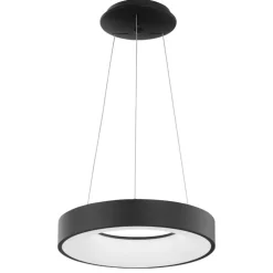 Lampadari Moderni-Selezionato da Mazzolaluce Lampadario anello 38 cm nero dimmerabile 3000k led 30w