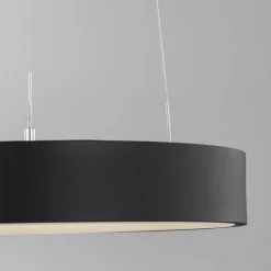 Lampadari Moderni-Selezionato da Mazzolaluce Lampadario anello 38 cm nero dimmerabile 3000k led 30w