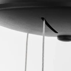 Lampadari Moderni-Selezionato da Mazzolaluce Lampadario anello 38 cm nero dimmerabile 3000k led 30w