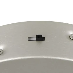 Plafoniere Moderne-Selezionato da Mazzolaluce Lampadario anello 75cm nickel led dimmerabile per soggiorno