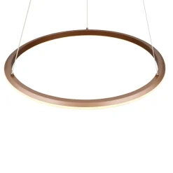 Lampadari Moderni-Selezionato da Mazzolaluce Lampadario anello led caffe dimmerabile per soggiorno moderno