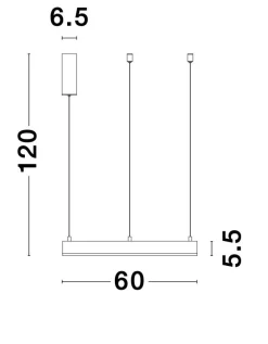 Lampadari Moderni-Selezionato da Mazzolaluce Lampadario anello nero 60cm led 40w 2700k a 6000k dimmerabile