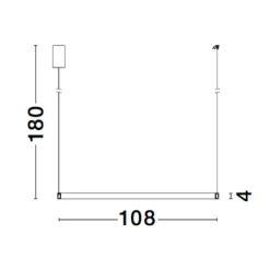 Lampadari Moderni-Selezionato da Mazzolaluce Lampadario anello ottone anticato led 3000k 108 cm