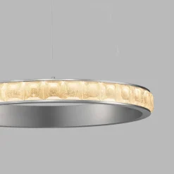 Lampadario Camera Da Letto-Selezionato da Mazzolaluce Lampadario anello per camera da letto effetto cristallo led 3000k