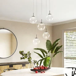 Lampadari Moderni-Fabas Luce Lampadario ariel sfere vetro per soggiorno modderno