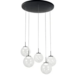 Lampadari Moderni-Fabas Luce Lampadario ariel sfere vetro per soggiorno modderno