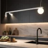 Lampadari Cucina-Selezionato da Mazzolaluce Lampadario a sospensione bianco per isola penisola cucina moderna