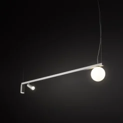 Lampadari Cucina-Selezionato da Mazzolaluce Lampadario a sospensione bianco per isola penisola cucina moderna