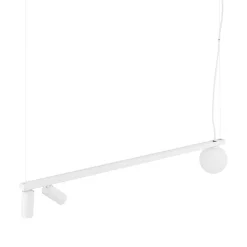 Lampadari Cucina-Selezionato da Mazzolaluce Lampadario a sospensione bianco per isola penisola cucina moderna