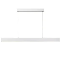 Lampadari Moderni-Selezionato da Mazzolaluce Lampadarioa sospensione bianco sottile per tavolo ufficio led 2700k dimmerabile