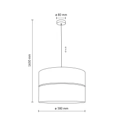 Lampadari Moderni-Selezionato da Mazzolaluce Lampadario a sospensione cilindro 38 cm di paglia per sala da pranzo