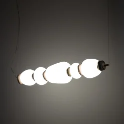Lampadari Moderni-Selezionato da Mazzolaluce Lampadario a sospensione 96cm vetro ceramica design per sala da pranzo
