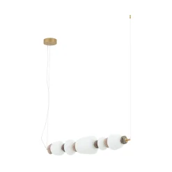 Lampadari Moderni-Selezionato da Mazzolaluce Lampadario a sospensione 96cm vetro ceramica design per sala da pranzo