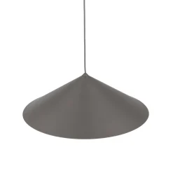 Lampadari Cucina-Selezionato da Mazzolaluce Lampadario a sospensione cono 50 cm di metallo marrone per cucina moderna