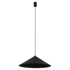 Lampadari Cucina-Selezionato da Mazzolaluce Lampadario a sospensione cono 50 cm di metallo marrone per cucina moderna
