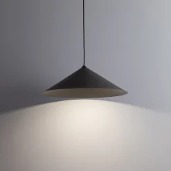 Lampadari Cucina-Selezionato da Mazzolaluce Lampadario a sospensione cono di metallo marrone 40 cm per tavolo cucina