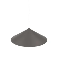 Lampadari Cucina-Selezionato da Mazzolaluce Lampadario a sospensione cono di metallo marrone 40 cm per tavolo cucina