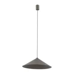 Lampadari Cucina-Selezionato da Mazzolaluce Lampadario a sospensione cono di metallo marrone 40 cm per tavolo cucina