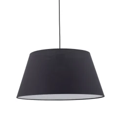Lampadari Moderni-Selezionato da Mazzolaluce Lampadario a sospensione cono in tessuto nero