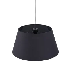 Lampadari Moderni-Selezionato da Mazzolaluce Lampadario a sospensione cono in tessuto nero