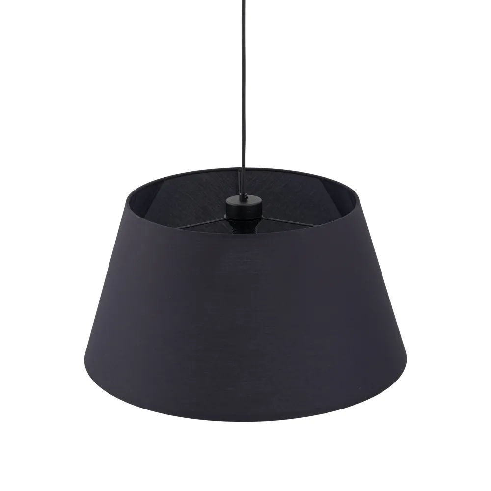 Lampadari Moderni-Selezionato da Mazzolaluce Lampadario a sospensione cono in tessuto nero