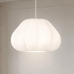 Lampadari Moderni-Selezionato da Mazzolaluce Lampadario a sospensione design moderno di viscosa bianca