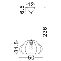 Lampadari Moderni-Selezionato da Mazzolaluce Lampadario a sospensione design moderno di viscosa bianca