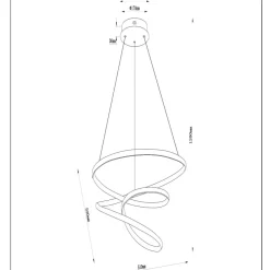 Lampadari Moderni-Selezionato da Mazzolaluce Lampadario a sospensione design moderno circolare nero per soggiorno