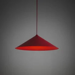 Lampadari Cucina-Selezionato da Mazzolaluce Lampadario a sospensione di metallo rosso 40 cm per cucina