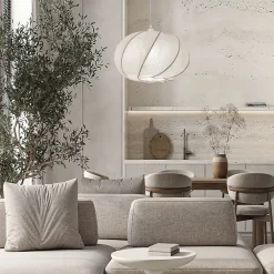 Lampadari Moderni-Selezionato da Mazzolaluce Lampadario a sospensione di viscosa sabbia moderno per soggiorno
