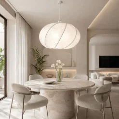 Lampadari Moderni-Selezionato da Mazzolaluce Lampadario a sospensione di viscosa sabbia moderno per soggiorno