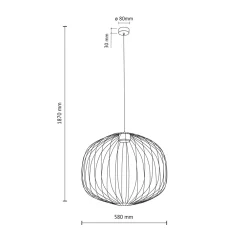 Lampadari Moderni-Selezionato da Mazzolaluce Lampadario a sospensione gabbia di metallo rosso mattone design moderno per soggiorno